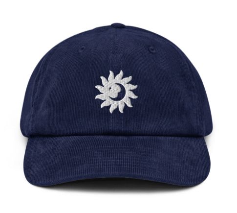 IKIGEN® Corduroy Cap - Navy Blue